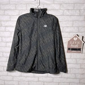 New balance all over logo jacket size medium